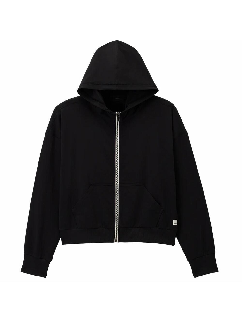 New VUORI HALO MODERN FULL ZIP HOODIE In TBK-TRUE BLACK Size S $110